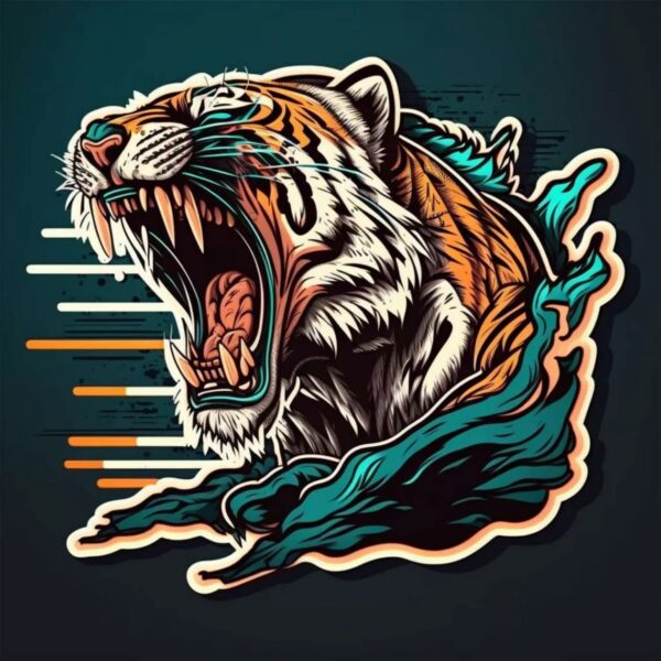 converted_image (3) Horror Tigger Sticker